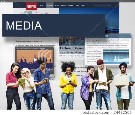 Media Journalism Global Daily News Content Concept 24482565