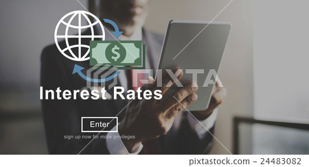 Interest Rates Loan Money Percentage Profit Concept Interest Rates Loan Money Percentage Profit Concept 24483082