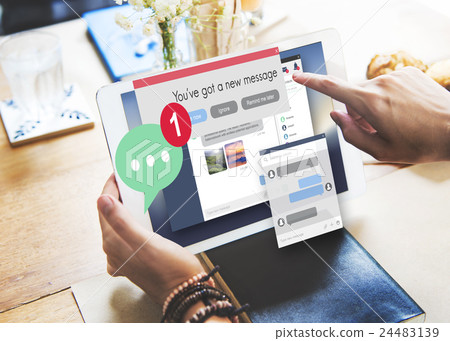 New Message Texting Connection Communication Concept 24483139