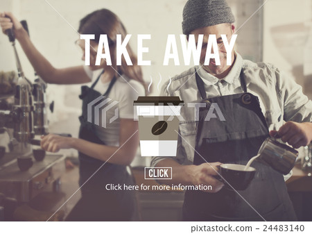Take Away To Go Coffee Caffeine Concept Take Away To Go Coffee Caffeine Concept 24483140