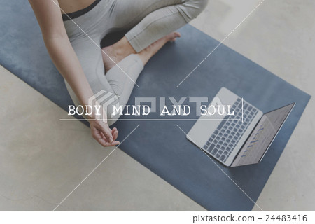 Body Soul Mind Descipline Strength Concept Body Soul Mind Descipline Strength Concept 24483416
