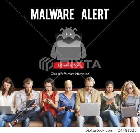 Scam Virus Spyware Malware Antivirus Concept 24483523