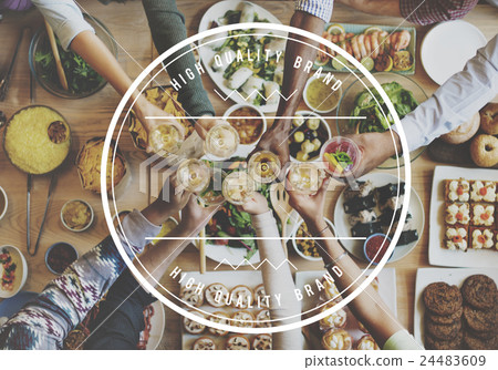 Branding Brand Copyright label Logo Marketing Concept 24483609