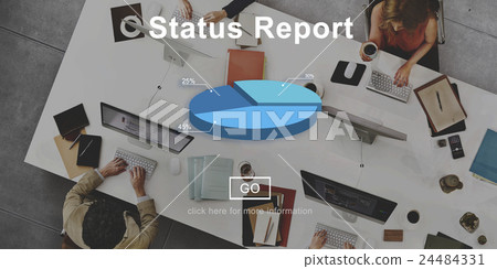 Status Report Result Economy Statistic Concept 24484331