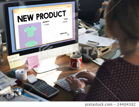 New Product Launch Promotion Marketing Services Concept 24484382