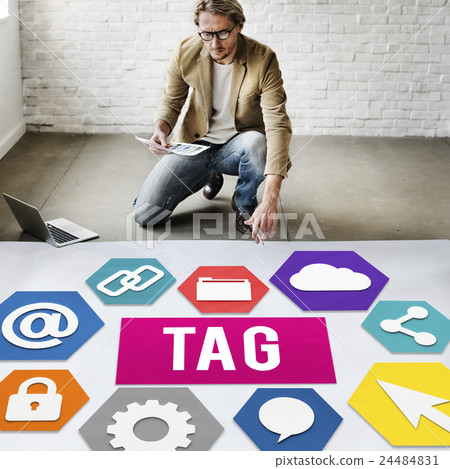 Tag Label Technology Word Graphic Concept 24484831