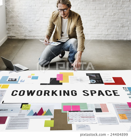 Coworking Space Community Business Start-up Concept 24484899