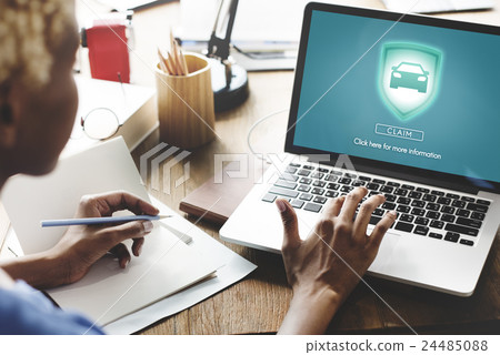 Claim Accident Emergency Insurance Security Concept Claim Accident Emergency Insurance Security Concept 24485088