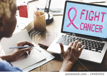 Breast Cancer Believe Hope Woman Illness Concept 24485092