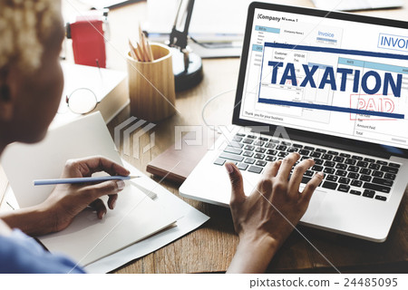 Payment Received Taxation Tax Time Concept Payment Received Taxation Tax Time Concept 24485095