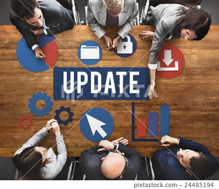 Update Technology Word Graphic Concept 24485194