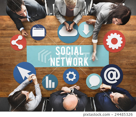 Social Media Network Internet Connection Concept 24485326