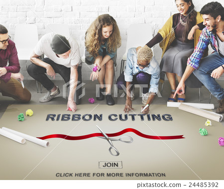 New Business Ribbon Cutting Celebration Event Concept New Business Ribbon Cutting Celebration Event Concept 24485392