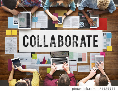 Collaborate Agreement Cooperation Partners Concept Collaborate Agreement Cooperation Partners Concept 24485511