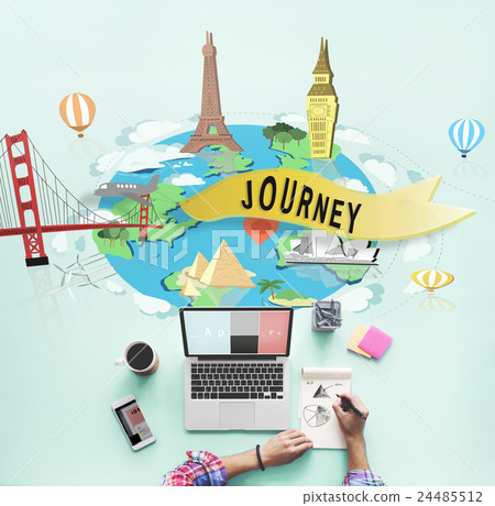 Journey Exploration Tour Travel Trek Vacation Concept Journey Exploration Tour Travel Trek Vacation Concept 24485512