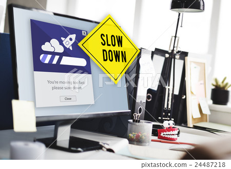 Keep Calm Reduce Speed Relax Slow Down Concept 24487218