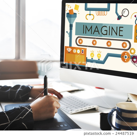 Innovation Ideas Imagine Processing System Concept 24487519