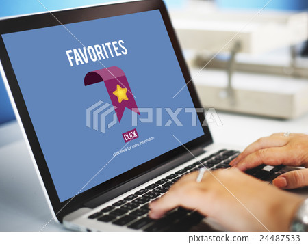 Favorites Bookmark Popular Data Technology Concept 24487533