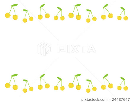 黃色櫻桃框架 24487647