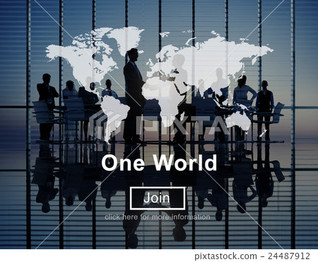 One World Peace Connection Relationship Interconnection Concept 24487912