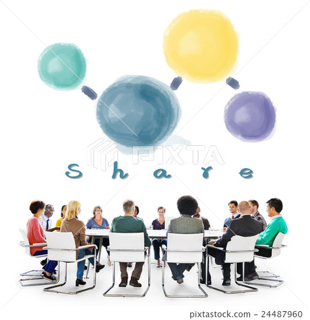 Share Sharing Connecting Network Social Media Concept Share Sharing Connecting Network Social Media Concept 24487960