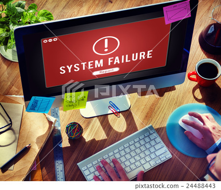 Failure Attacked Hacked Virus AbEnd Concept 24488443