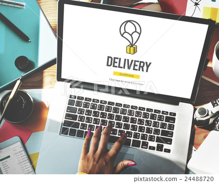 Delivery Courier Commodity Freight Goods Order Concept Delivery Courier Commodity Freight Goods Order Concept 24488720