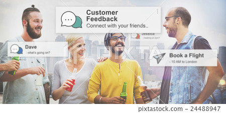 Customer Feedback Opinion Reply Report Concept 24488947