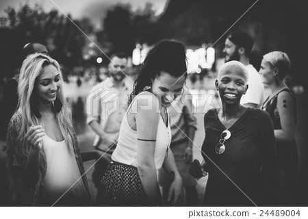 Celebrate Enjoyment Friends Together Unity Social Concept 24489004