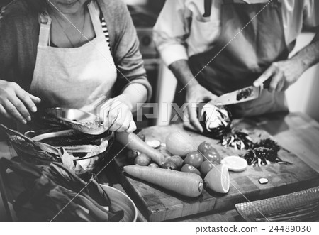 Family Cooking Kitchen Food Togetherness Concept 24489030