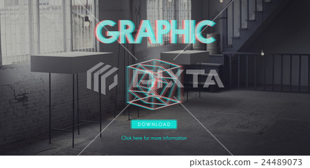 3D Three Dimensional Futuristic Display Modern Concept 3D Three Dimensional Futuristic Display Modern Concept 24489073