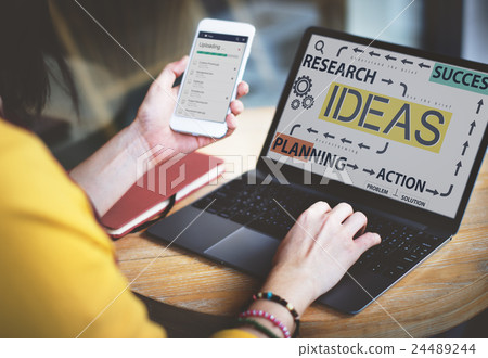 Ideas Business Planning Flow Chart Concept Ideas Business Planning Flow Chart Concept 24489244