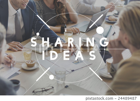 Sharing Communication Exchange Opinion Idea Concept 24489487