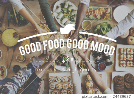 Good Food Good Mood Meal Concept Good Food Good Mood Meal Concept 24489687