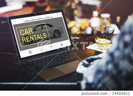 Car Rental Salesman Automobile Vehicles Concept Car Rental Salesman Automobile Vehicles Concept 24489852