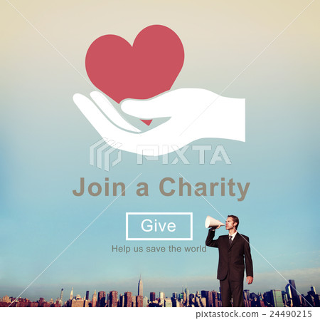 Join Charity Heart Kindness Care Concept Join Charity Heart Kindness Care Concept 24490215
