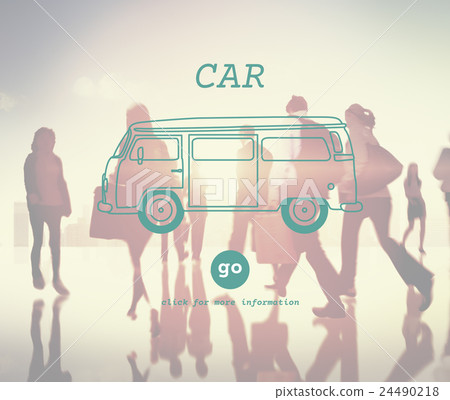 Car Travel Destination Trip Adventure Traveling Concept 24490218