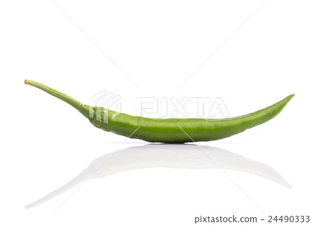 Fresh Thai chili isolated on white background 24490333