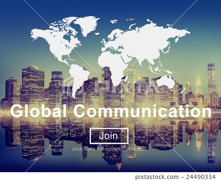 Global Communication Worldwide Website Homepage Concept Global Communication Worldwide Website Homepage Concept 24490334