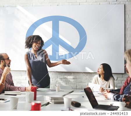 Peaceful Symbol Happiness Liberty Concept 24491413