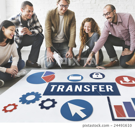 Transfer Transmission Word Graphic Concept Transfer Transmission Word Graphic Concept 24491610
