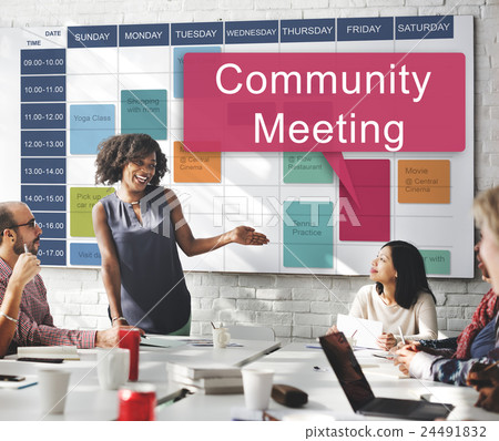 Community Meeting Gathering Planning Cooperation Conference Concept Community Meeting Gathering Planning Cooperation Conference Concept 24491832