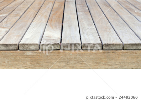 Close up old grey wooden flooring isolated on white Close up old grey wooden flooring isolated on white 24492060