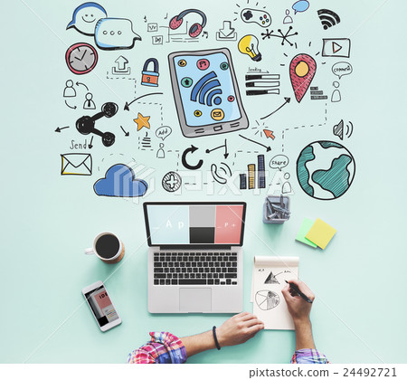 Social Media Communication Connection Concept 24492721