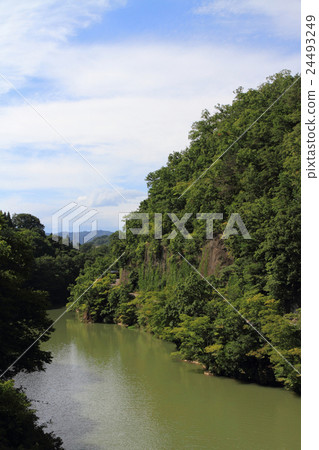 Nagano City designated scenic site Kume Kaido Gorge 24493249