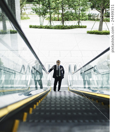Office Building Escalator Office Building Escalator 24499151