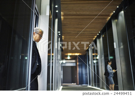 Office Building Elevator Hall 24499451