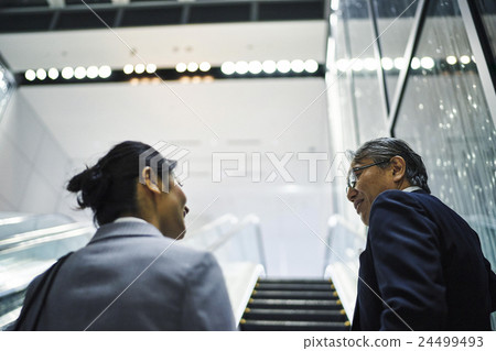 Office Building Escalator 24499493