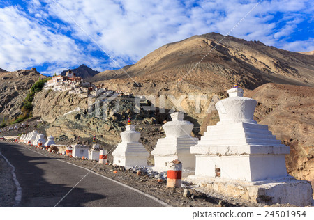 Diskit monastery in Nubra Valley, India 24501954