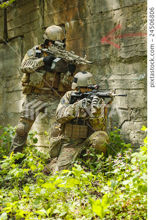 Green Berets soldiers in action 24506806